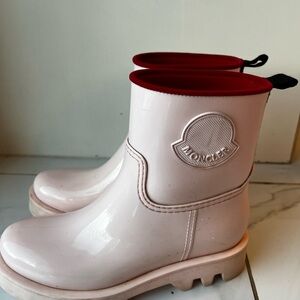 Moncler Light Pink Ankle Boots
